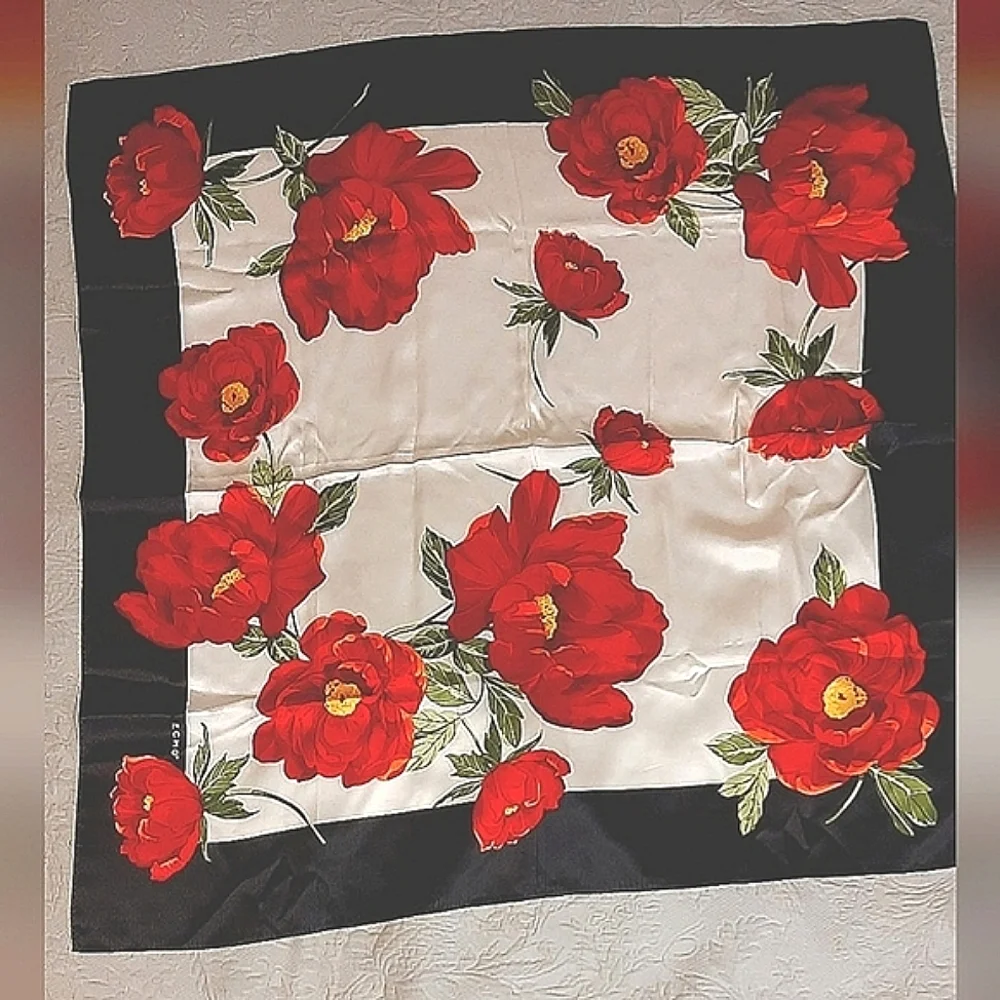 ECHO | Silk, Rose Scarf